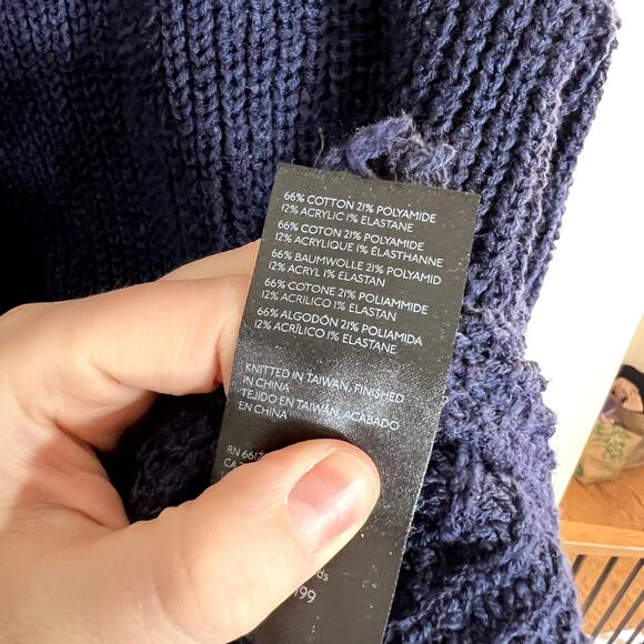 Anthropologie Maeve Blue Tunic Sweater - Picture 4 of 5